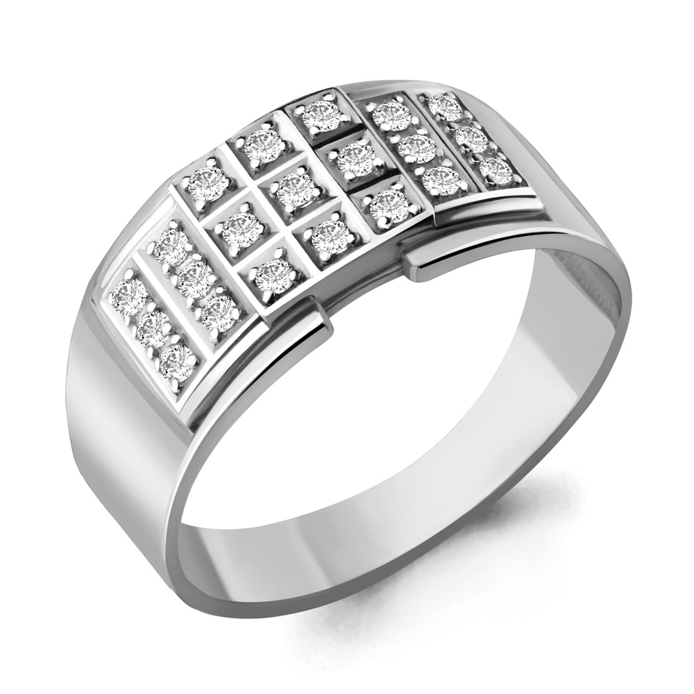 

Кольцо из серебра с фианитом Aquamarine Aquamarine 60599А_925_р р. 18, 60599А_925_р