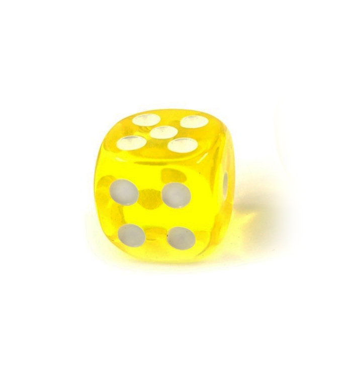 

Кости игральные Gamedealer из янтаря 11 мм лимонные, 1 шт