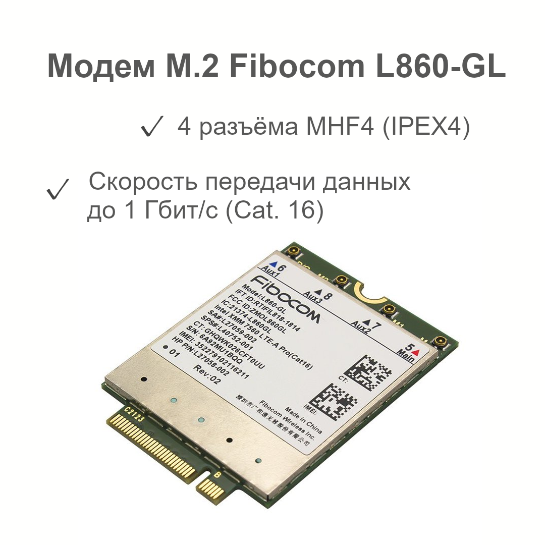 

Сетевая карта Fibocom L860-GL, L860-GL