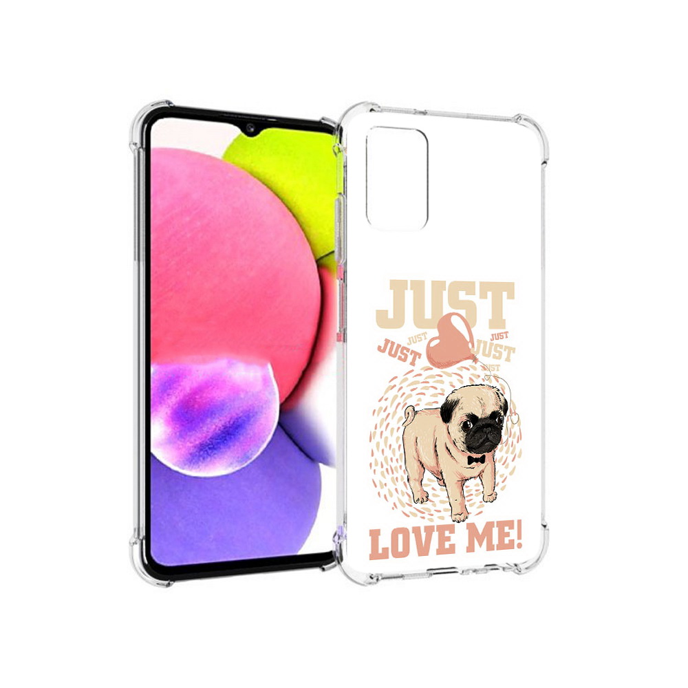 

Чехол MyPads Tocco для Samsung Galaxy A03s Люби меня (PT162170.549.109), Прозрачный, Tocco