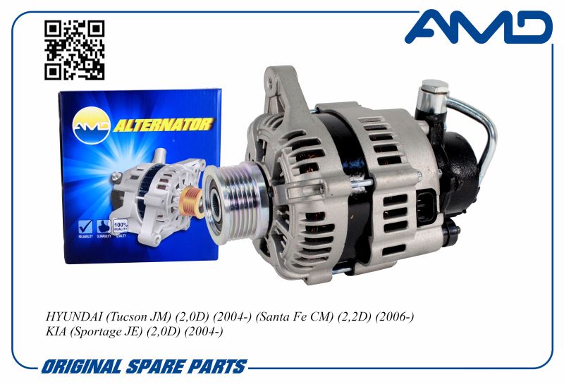 

Генератор 37300-27013 AMDEL173 POLY-VF6 HYUNDAI Tucson JM 2,0D 04- Santa Fe CM 2,2D 06-