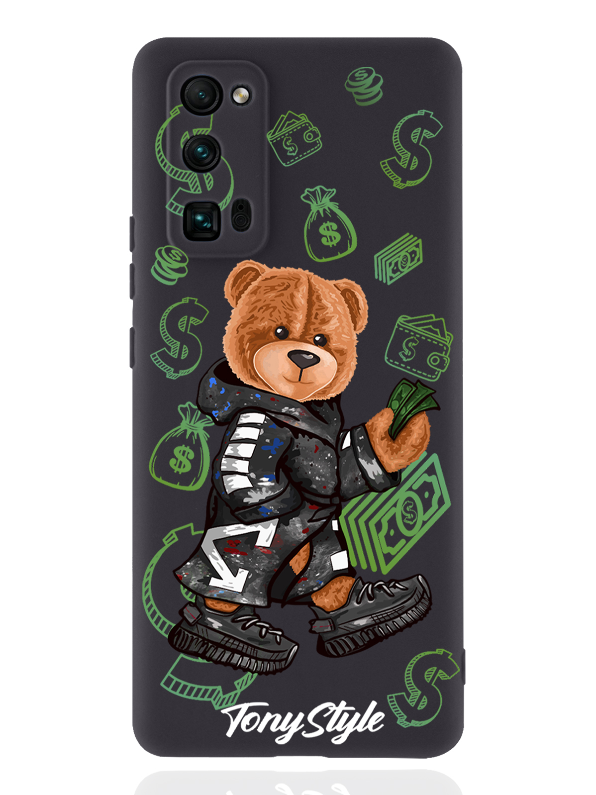 

Чехол Tony Style для Honor 30 Pro Tony Style Деньги черный, Коричневый;черный;зеленый