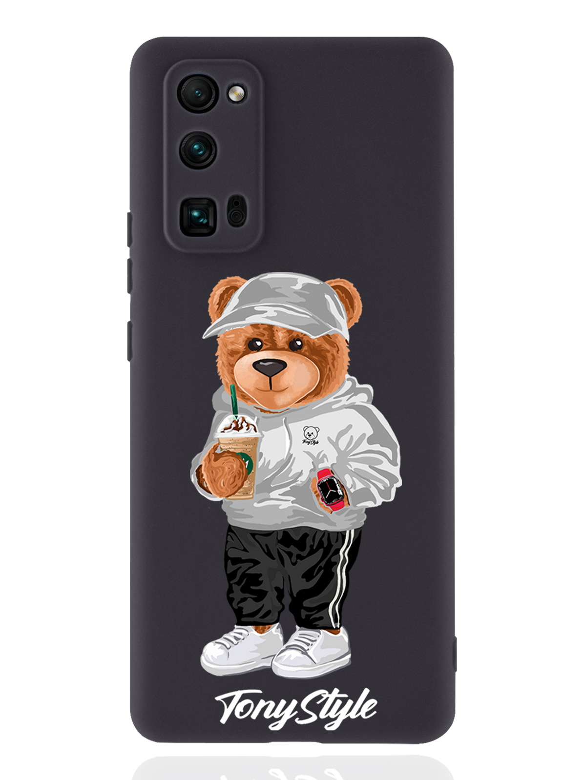 

Чехол Tony Style для Honor 30 Pro Tony Style с кофе черный, Серый;белый;черный