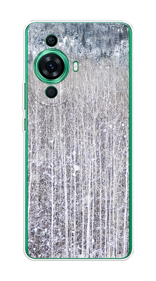 

Чехол на Huawei Nova 11 Pro "Снежный лес", Бежевый;серый;белый, 6121350-5