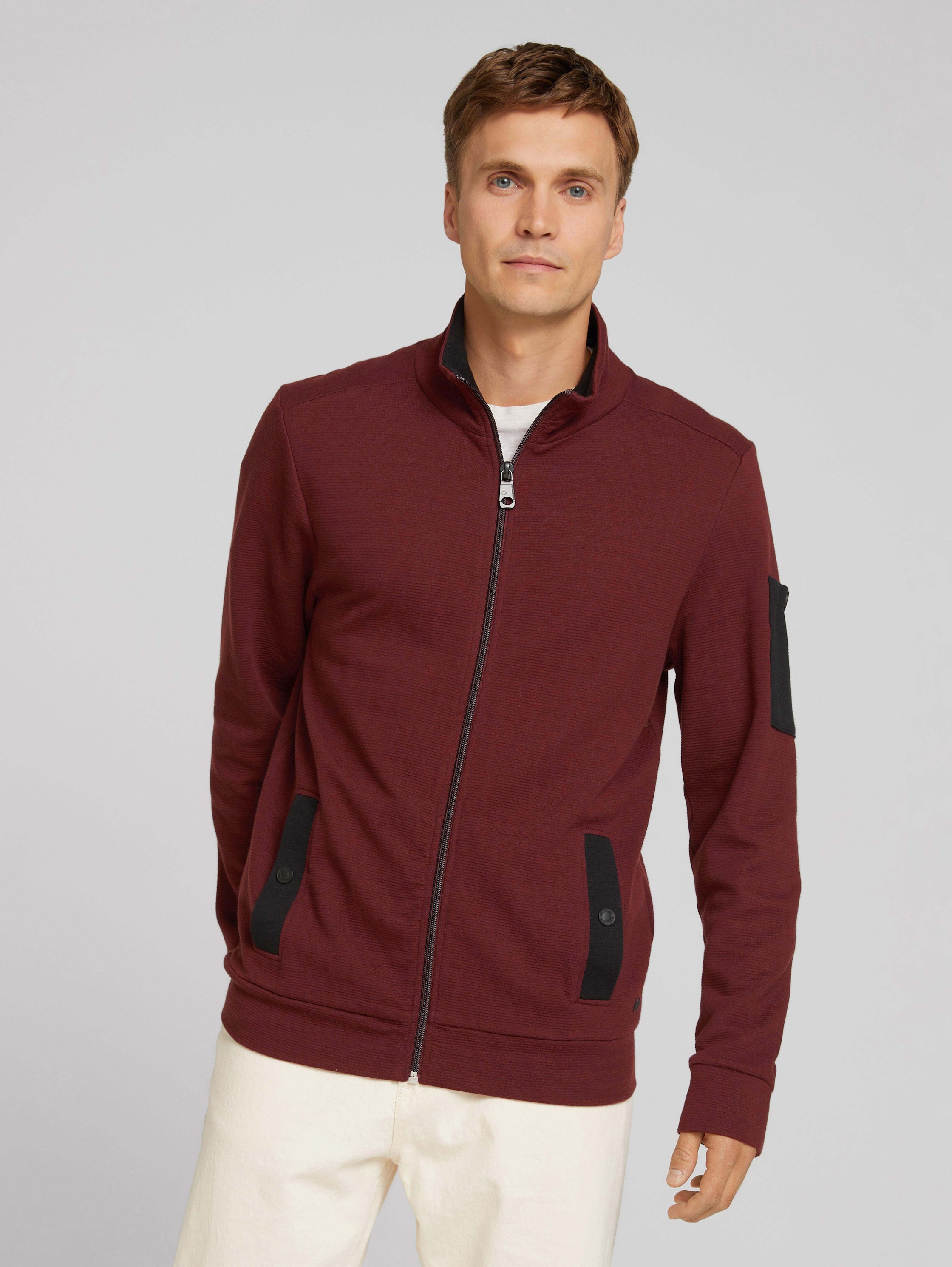 

Олимпийка мужская TOM TAILOR 1029120 красная 2XL, 1029120