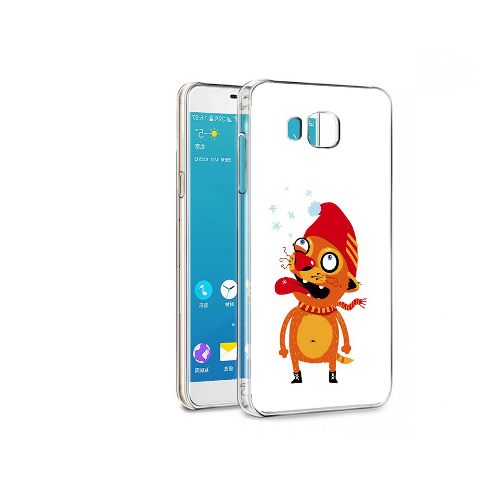 

Чехол MyPads Tocco для Samsung Galaxy C7 Pro Зимний кот (PT74619.550.88), Прозрачный, Tocco