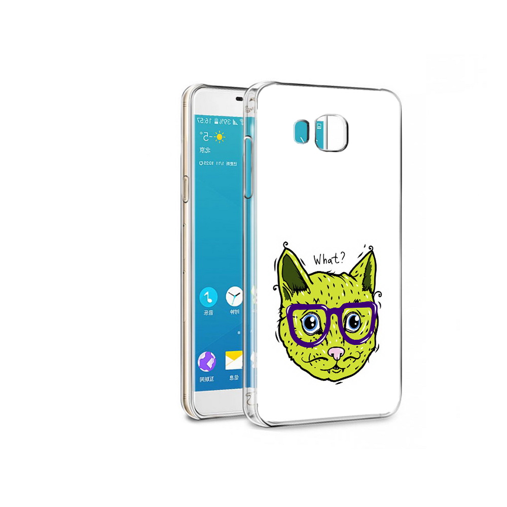 

Чехол MyPads Tocco для Samsung Galaxy C7 Pro Зеленый кот (PT74619.550.86), Прозрачный, Tocco
