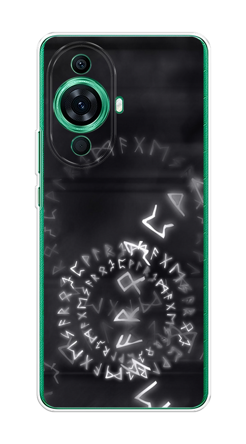 

Чехол на Huawei Nova 11 Pro "Руны", Серый;черный, 6121350-3