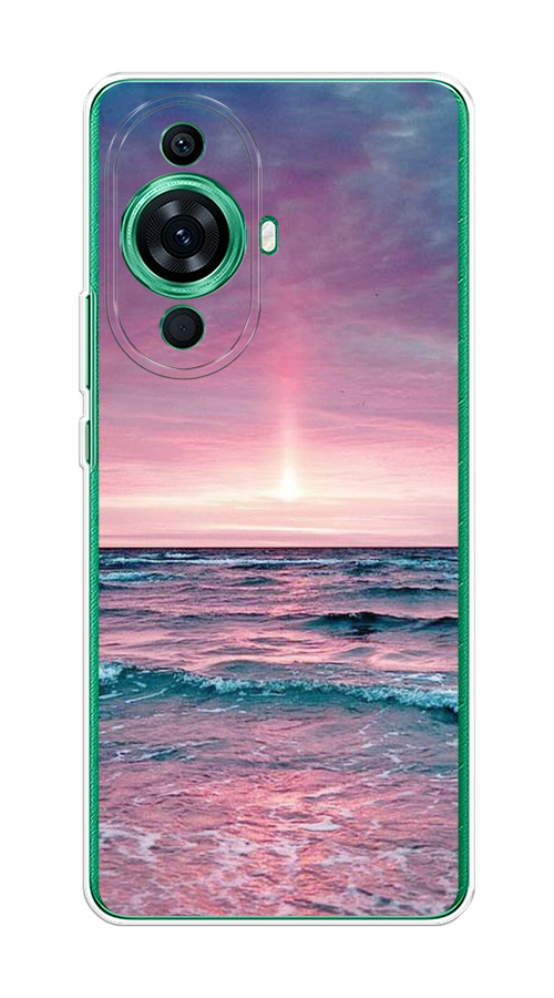 

Чехол на Huawei Nova 11 Pro "Восход 3", Розовый;голубой, 6121350-2