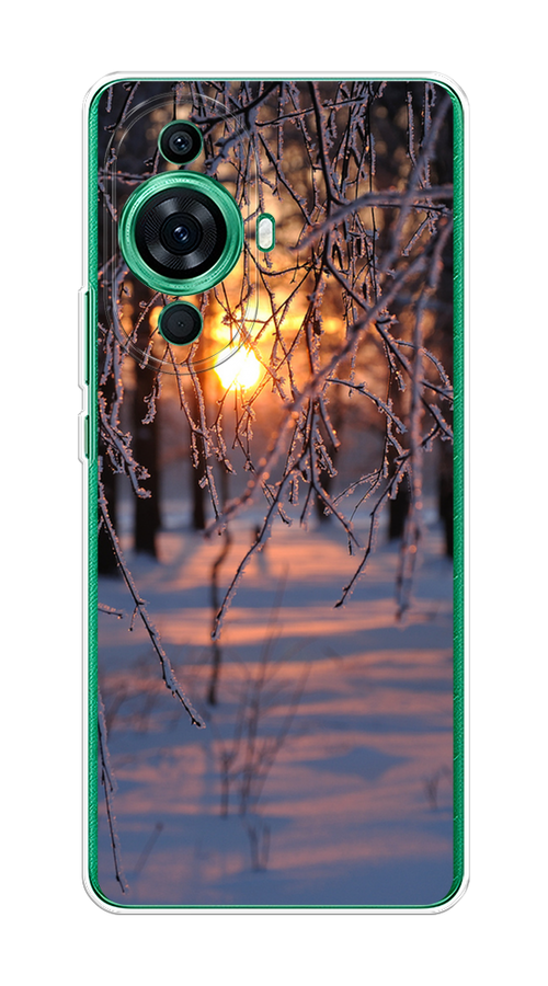 

Чехол на Huawei Nova 11 Pro "Зима 7", Оранжевый;розовый;черный, 6121350-2