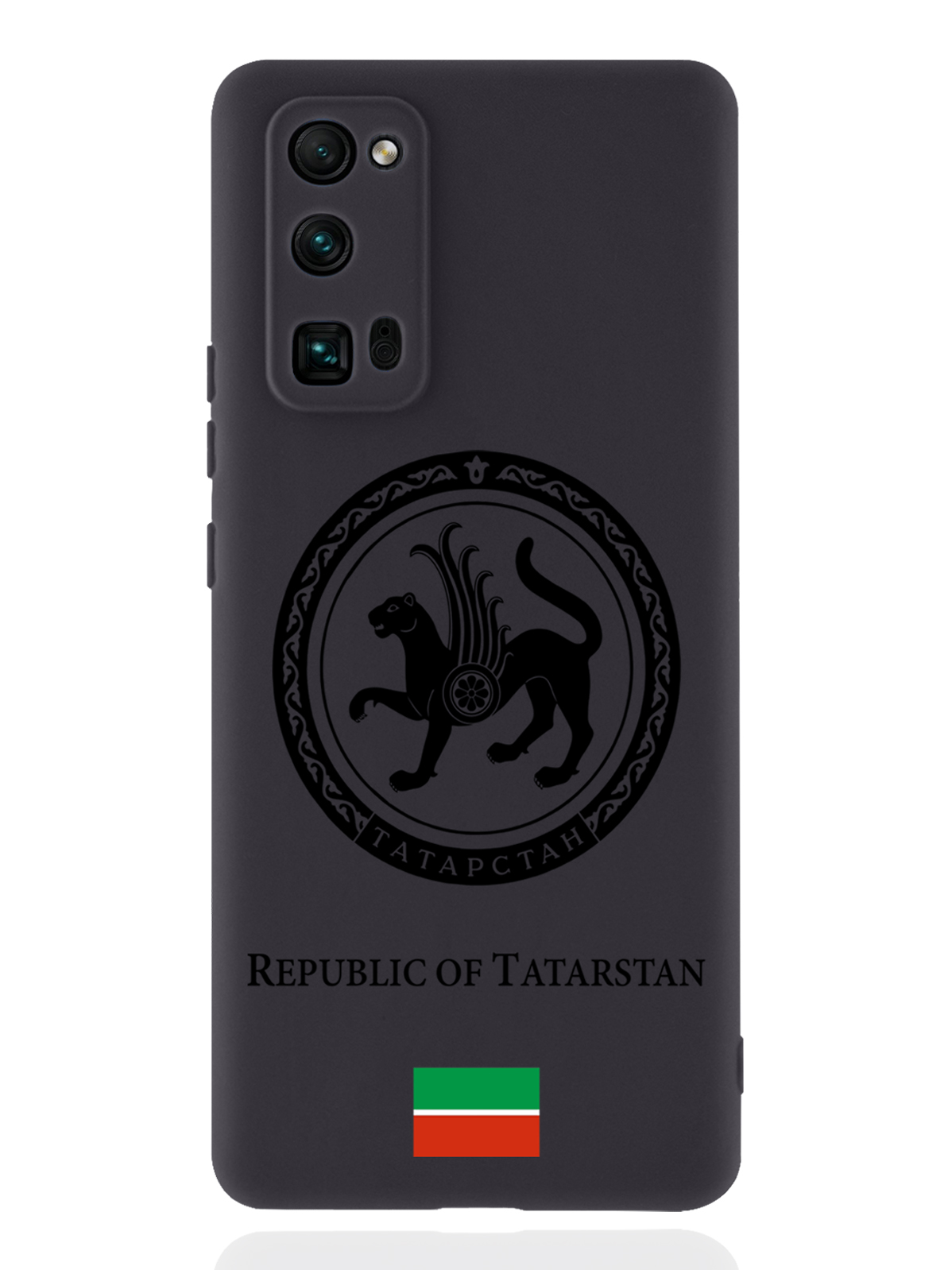 

Чехол SignumCase для Honor 30 Pro Черный лаковый Герб Татарстана черный