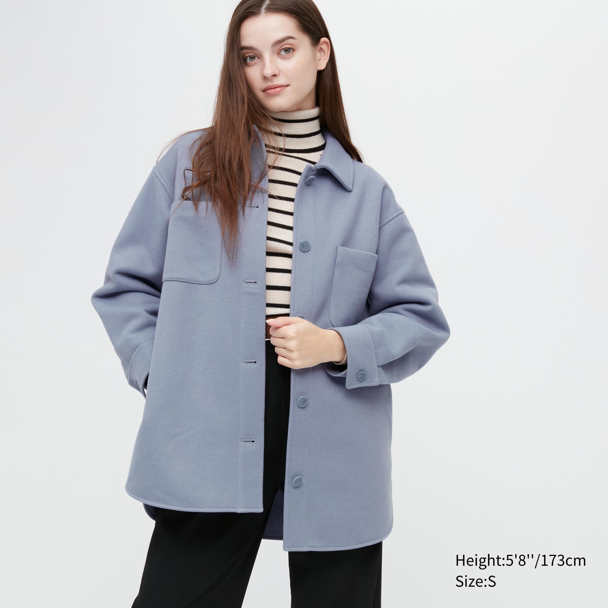 Пальто женское UNIQLO 457899COL61 синее XL (доставка из-за рубежа)