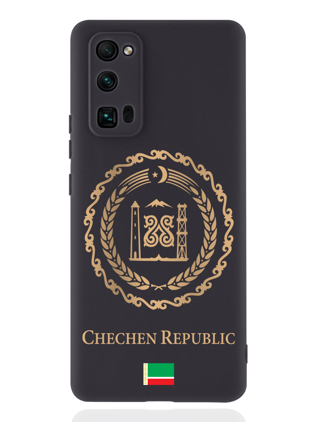 

Чехол SignumCase для Honor 30 Pro Золотой Герб Чечни черный, Золотистый;черный