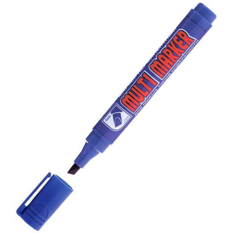 

Маркер перманентный CROWN "Multi Marker Chisel" арт. 207894, 12 шт., Синий