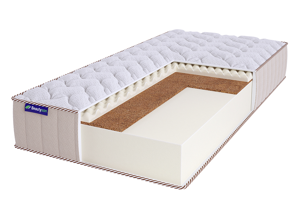 

Матрас BeautySon FOAM HARD 14 Cocos Sens LUX 120х180, Белый, FOAM HARD 14 Cocos Sens LUх
