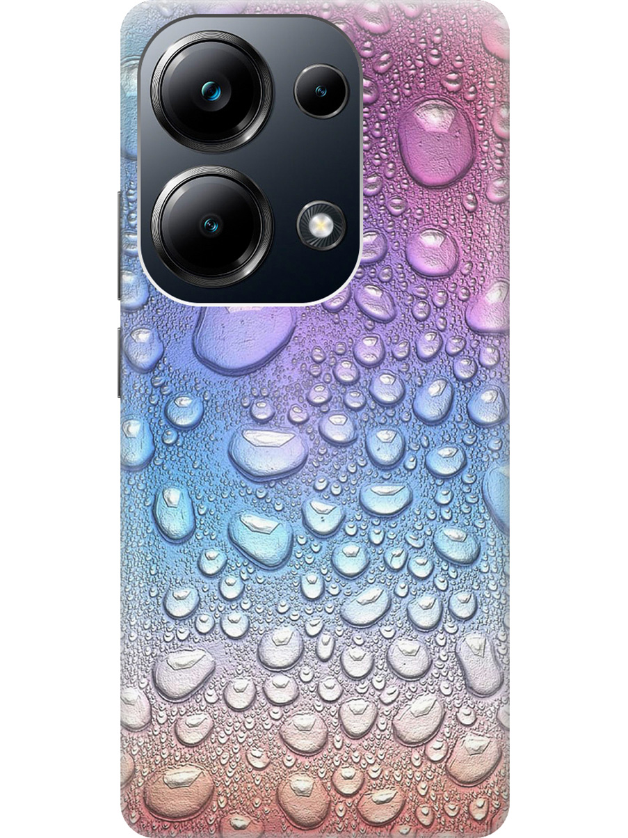 

Чехол на Xiaomi Redmi Note 13 Pro 4G / Poco M6 Pro 4G "Множество капель", Синий;фиолетовый, 20012096