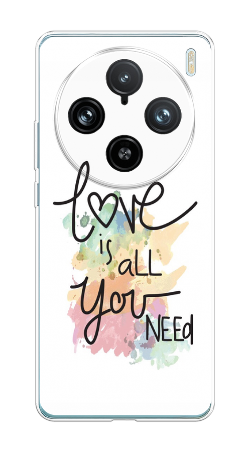 

Чехол на Vivo X100 Pro "Love is all you need", Белый;черный;зеленый, 2611850-1
