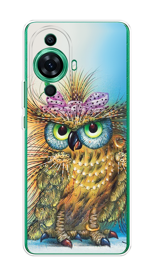 

Чехол на Huawei Nova 11 Pro "Модная сова", Коричневый;голубой, 6121350-1