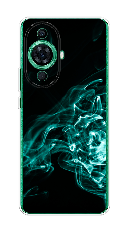 

Чехол на Huawei Nova 11 Pro "Дым", Бирюзовый;черный;голубой, 6121350-3