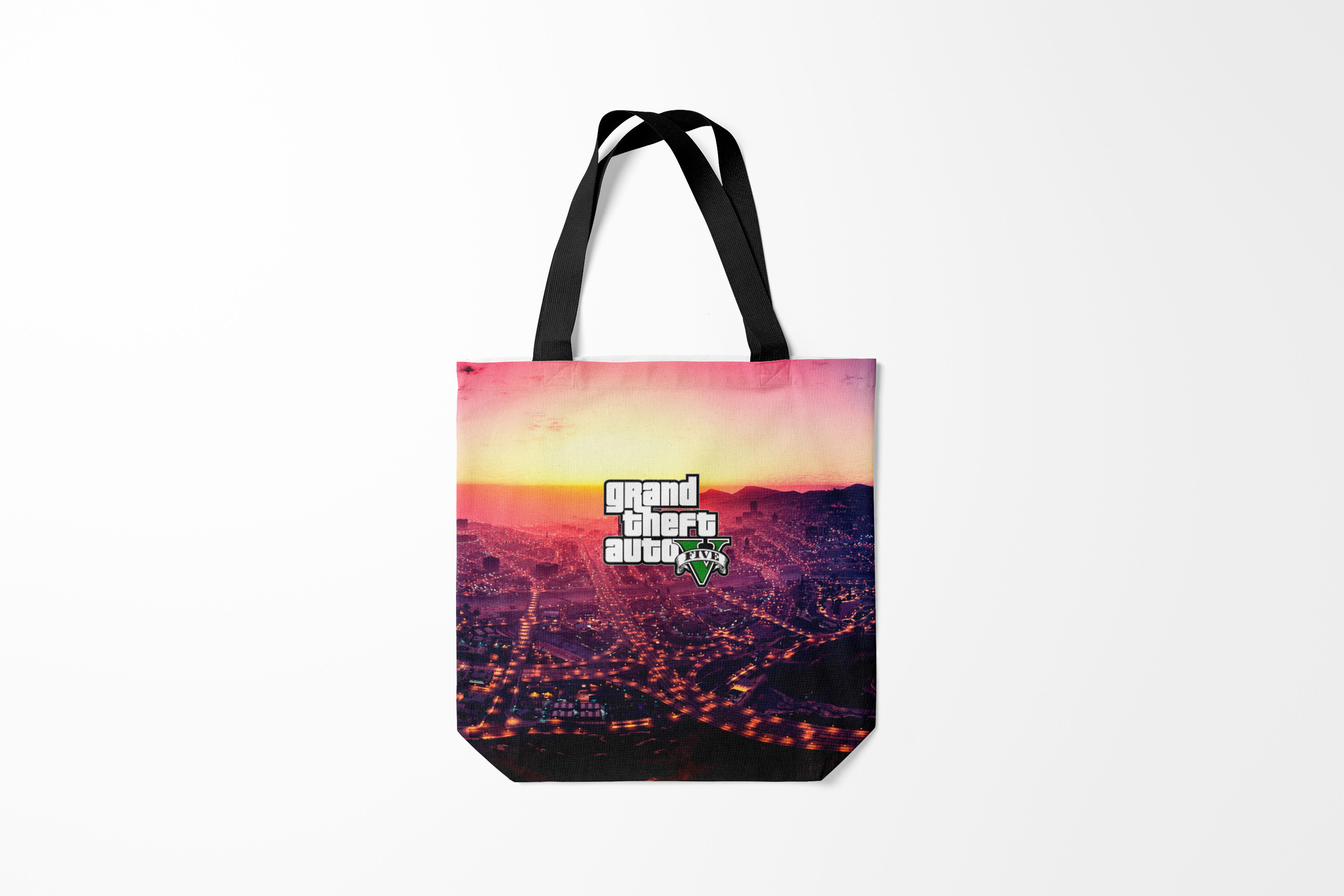 

Сумка шoппер унисекс Burnettie GTA V Five, черный, GTA V Five