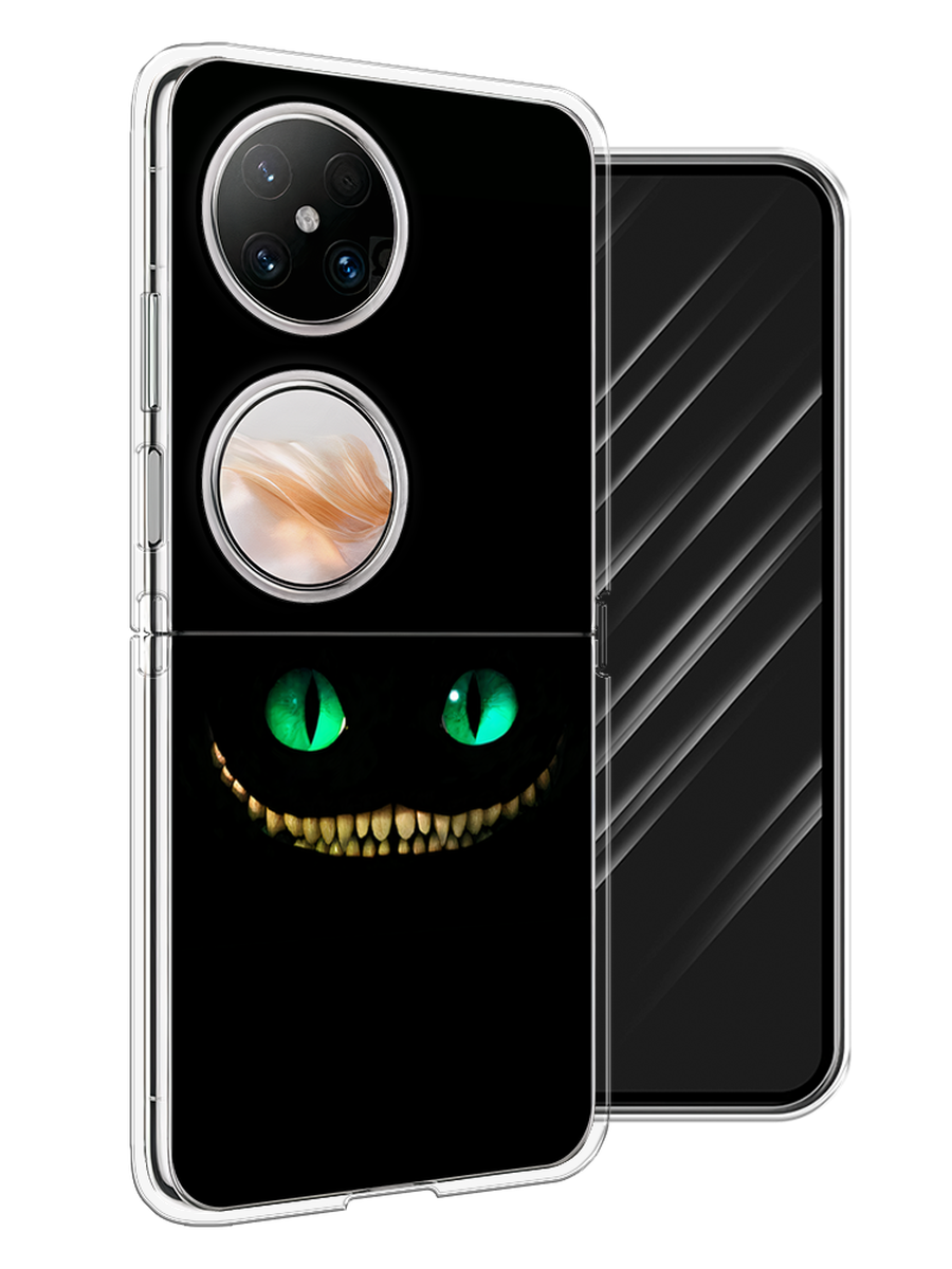 

Чехол Awog на Huawei Pocket 2 "Зеленоглазый чеширский кот", Черный, 6123850-1