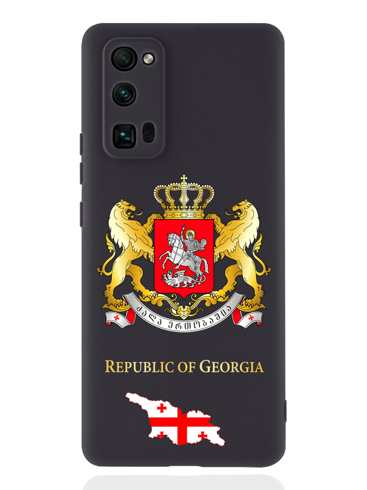 

Чехол SignumCase для Honor 30 Pro Герб Грузии черный, Разноцветный
