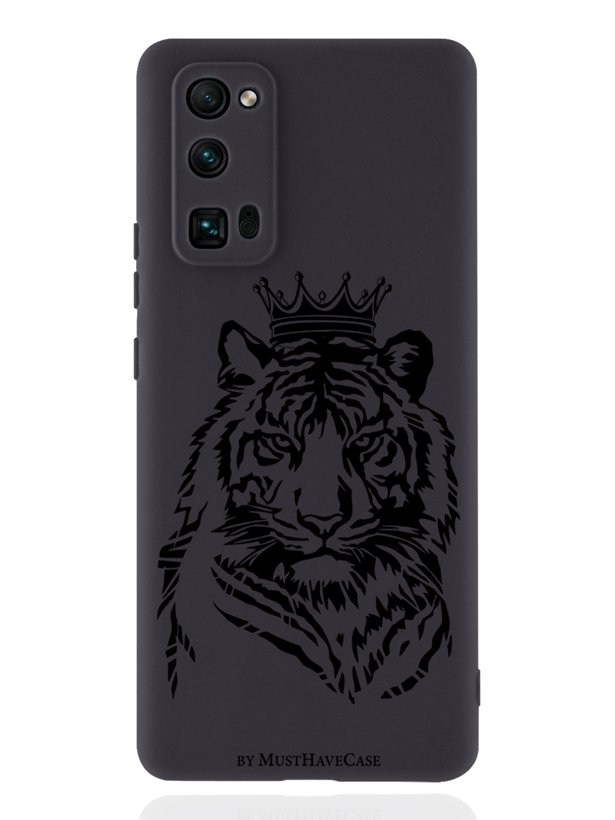 

Чехол MustHaveCase для Honor 30 Pro Тигр с Короной черный