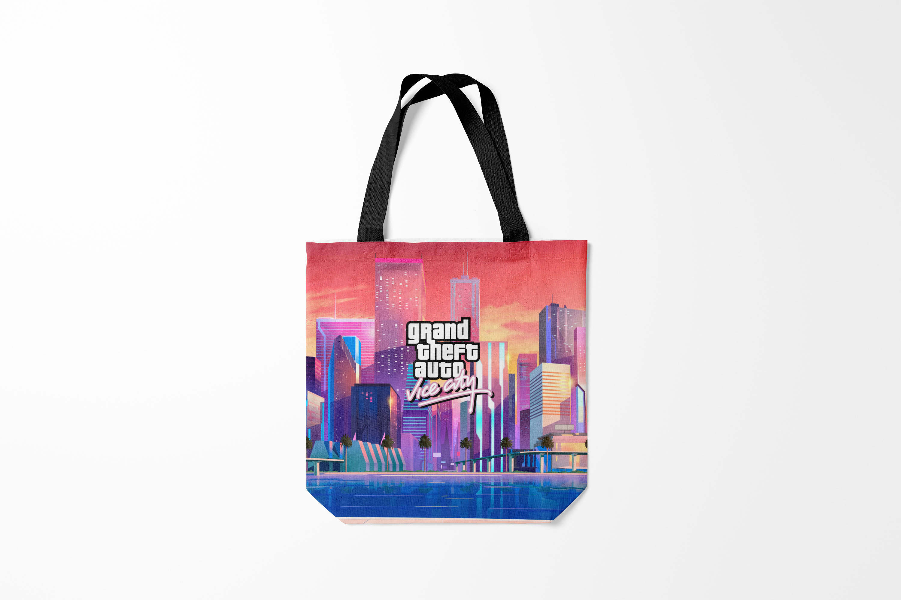 

Сумка шoппер унисекс Burnettie GTA Vice city, черный, GTA Vice city