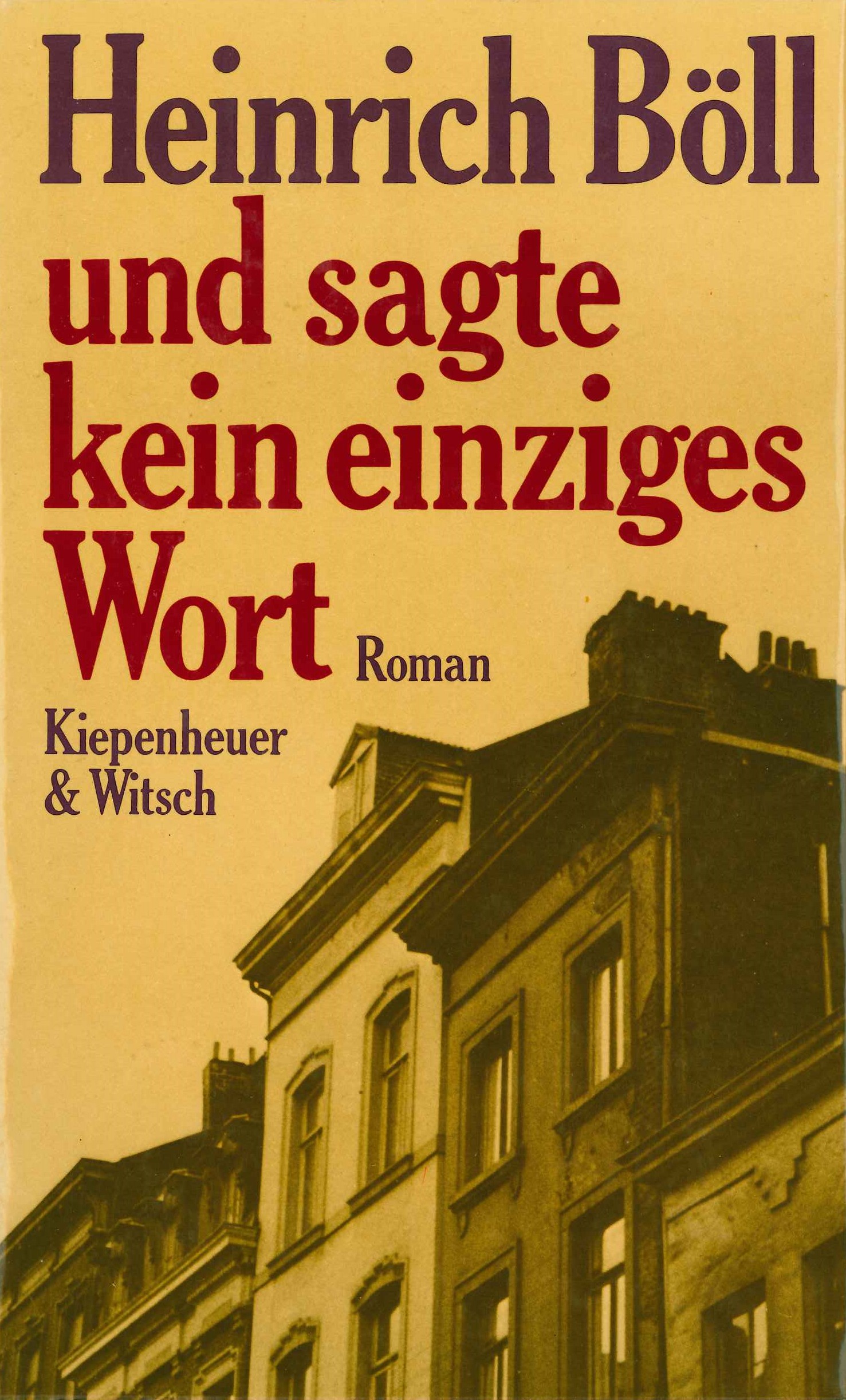 

Und sagte kein einziges Wort