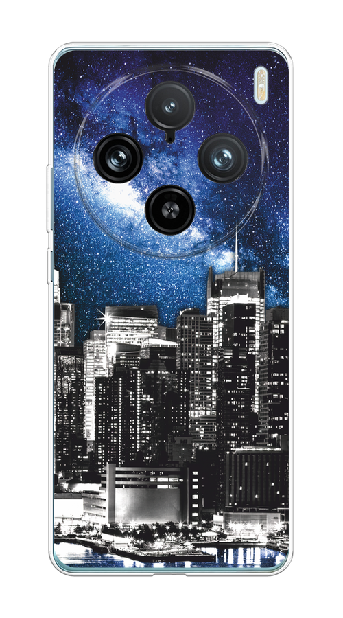 

Чехол на Vivo X100 Pro "Космический Нью-Йорк", Синий;серый, 2611850-1