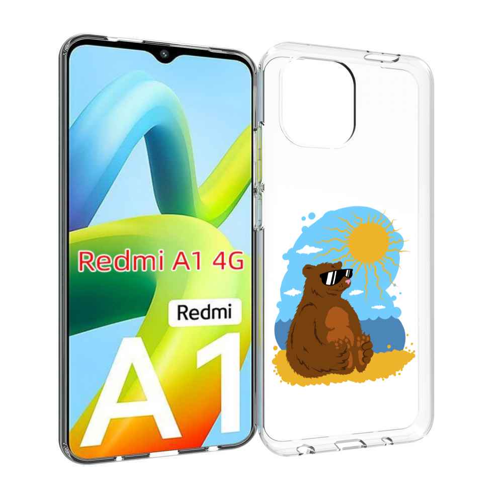 

Чехол Mypads Медведь На Чиле Для Xiaomi Redmi A1, Прозрачный, Tocco
