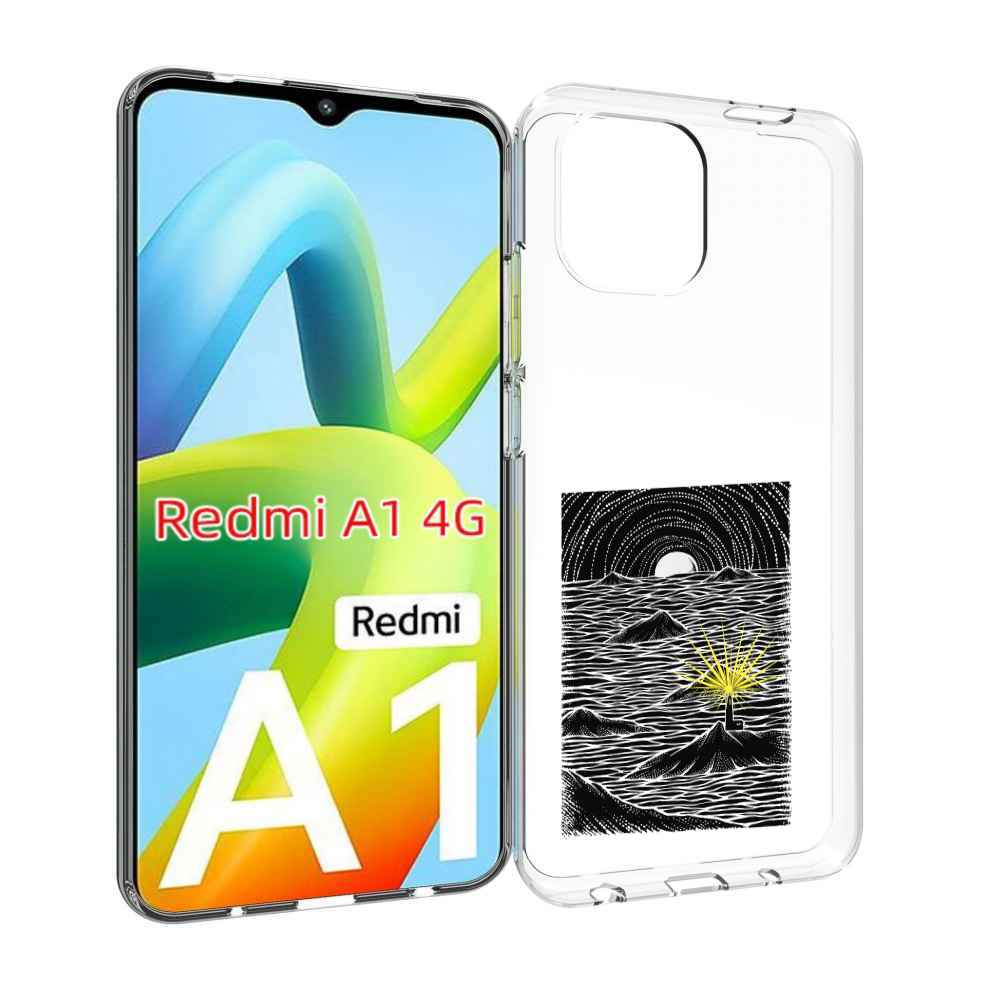 

Чехол Mypads Маяк В Черно Белом Море Для Xiaomi Redmi A1, Прозрачный, Tocco