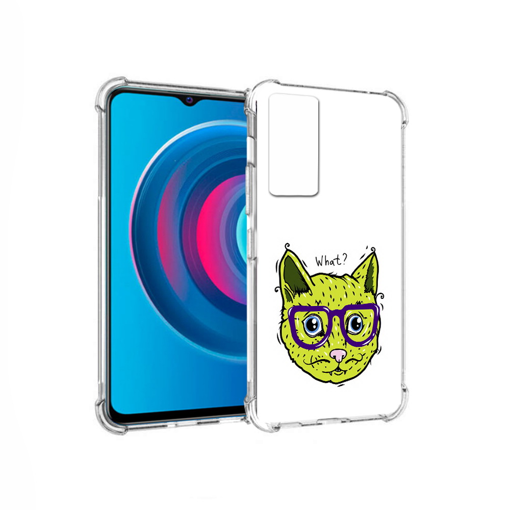 

Чехол MyPads Tocco для Vivo Y74s Зеленый кот (PT224892.430.86), Прозрачный, Tocco