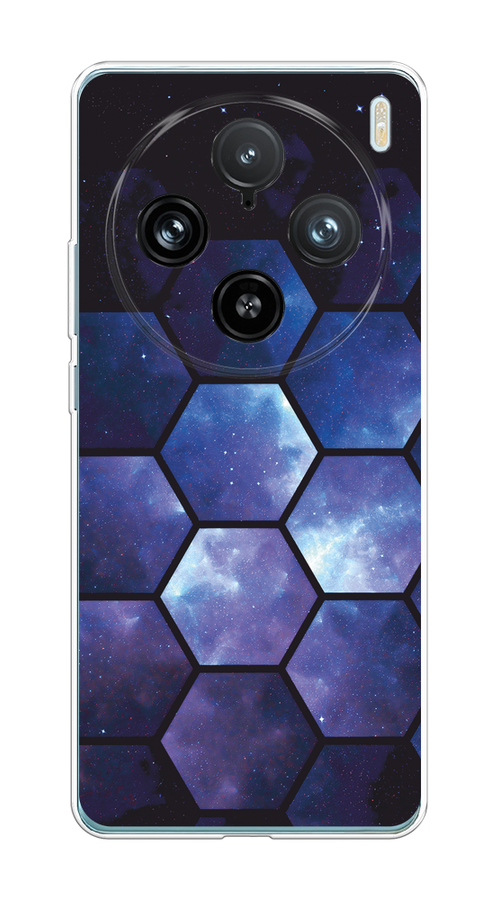 

Чехол на Vivo X100 Pro "Соты космос", Черный;фиолетовый, 2611850-1