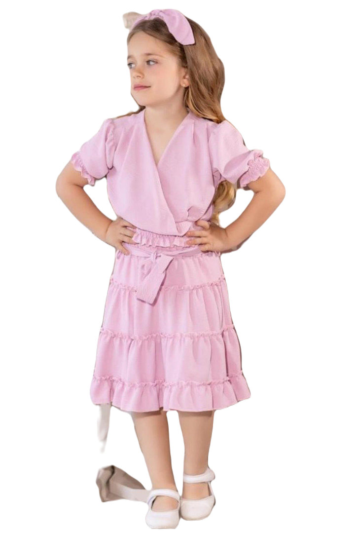 

Костюм с юбкой Ricco Tarz р. 4-5 лет Розовый, 2221003003 (доставка из-за рубежа), 2221003003