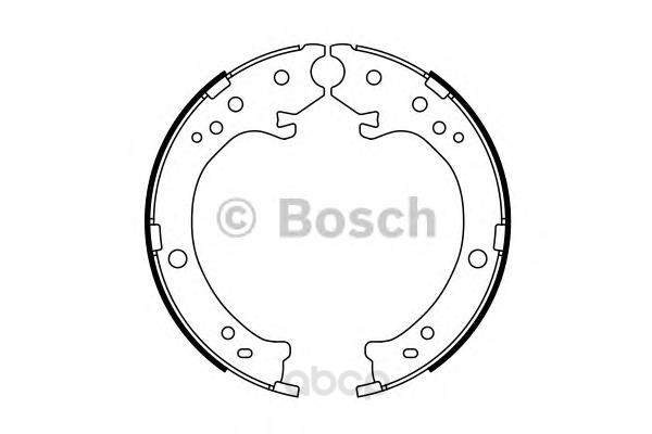 Тормозные колодки Bosch барабанные для Honda CR-V 2.0  198x35 02-06 986487765