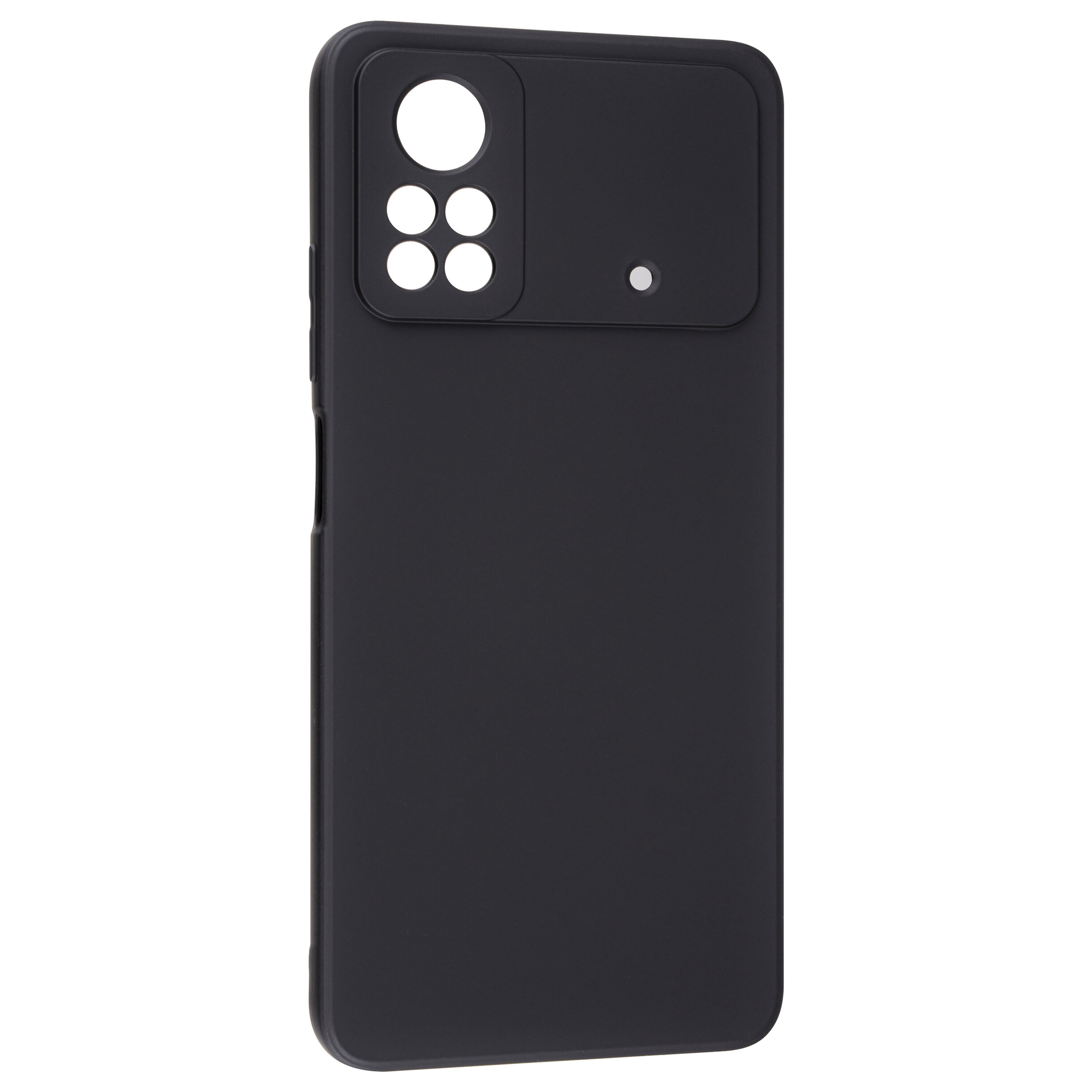 

Чехол силиконовый для Poco X4 Pro (5G), с микрофиброй внутри, X-case, Черный