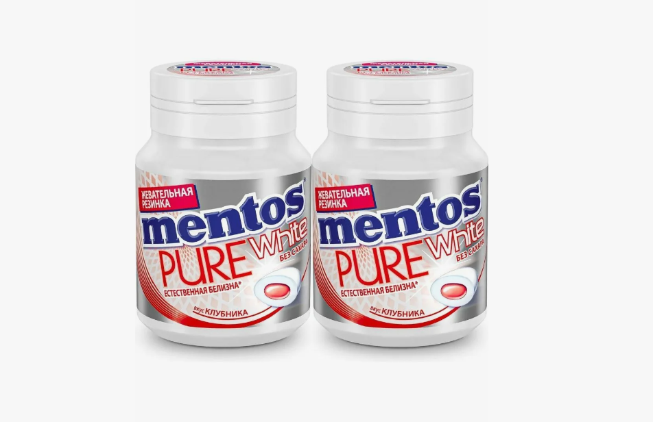 

Жевательная резинка Mentos Клубника, 54 г х 2 шт