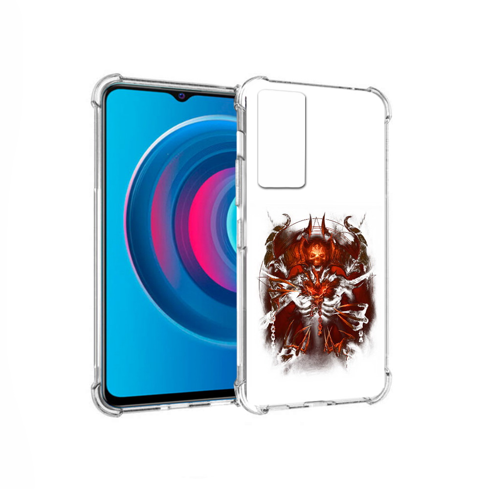 

Чехол MyPads Tocco для Vivo Y74s яркий демон (PT224892.430.708), Прозрачный, Tocco