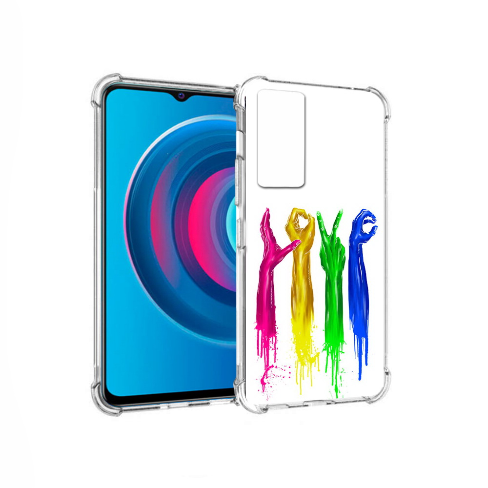 

Чехол MyPads Tocco для Vivo Y74s яркие руки love (PT224892.430.707), Прозрачный, Tocco