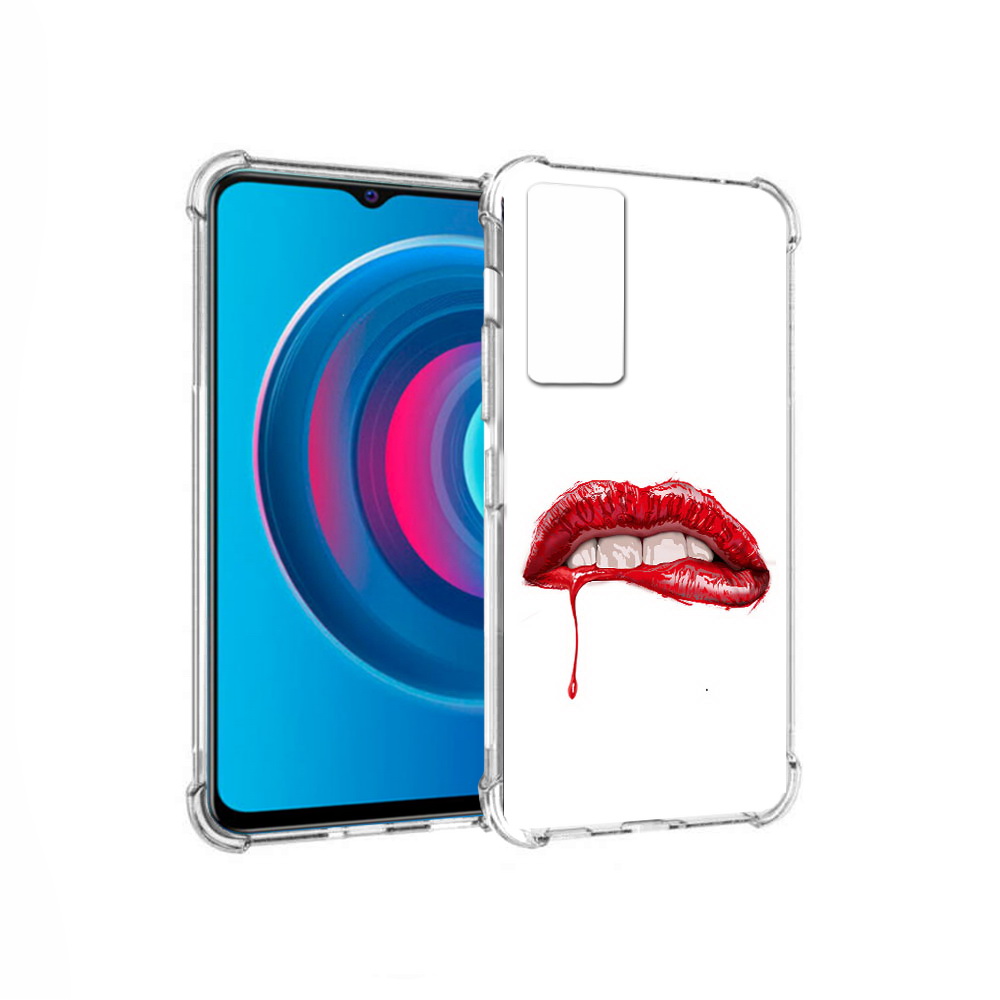 

Чехол MyPads Tocco для Vivo Y74s яркие красные губы (PT224892.430.706), Прозрачный, Tocco