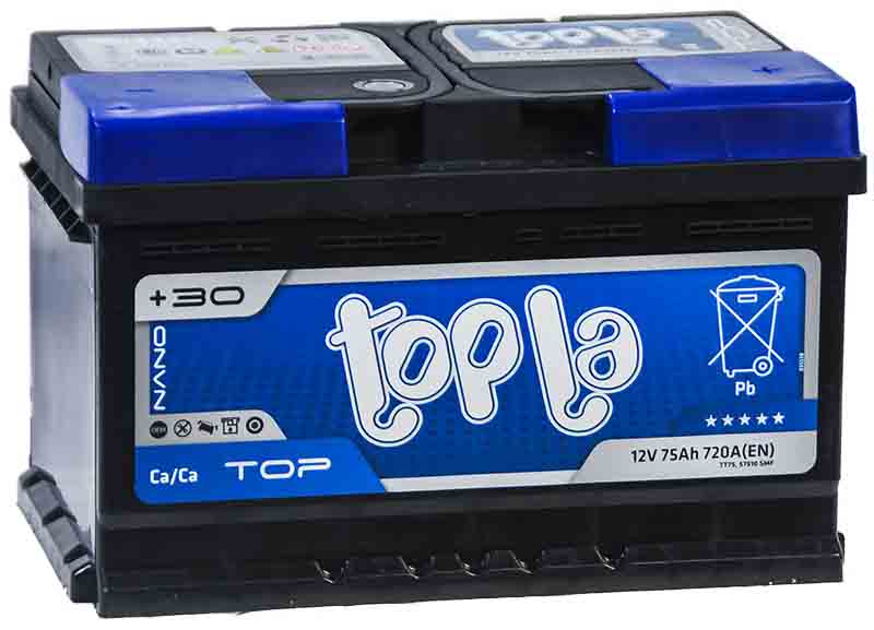 

Аккумулятор Topla Top 75 А/ч 720 А обр. пол. низкий 118072 Евро авто (278x175x175)