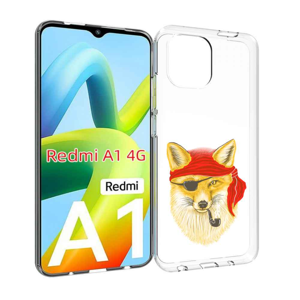 

Чехол Mypads Лиса-Пират Для Xiaomi Redmi A1, Прозрачный, Tocco