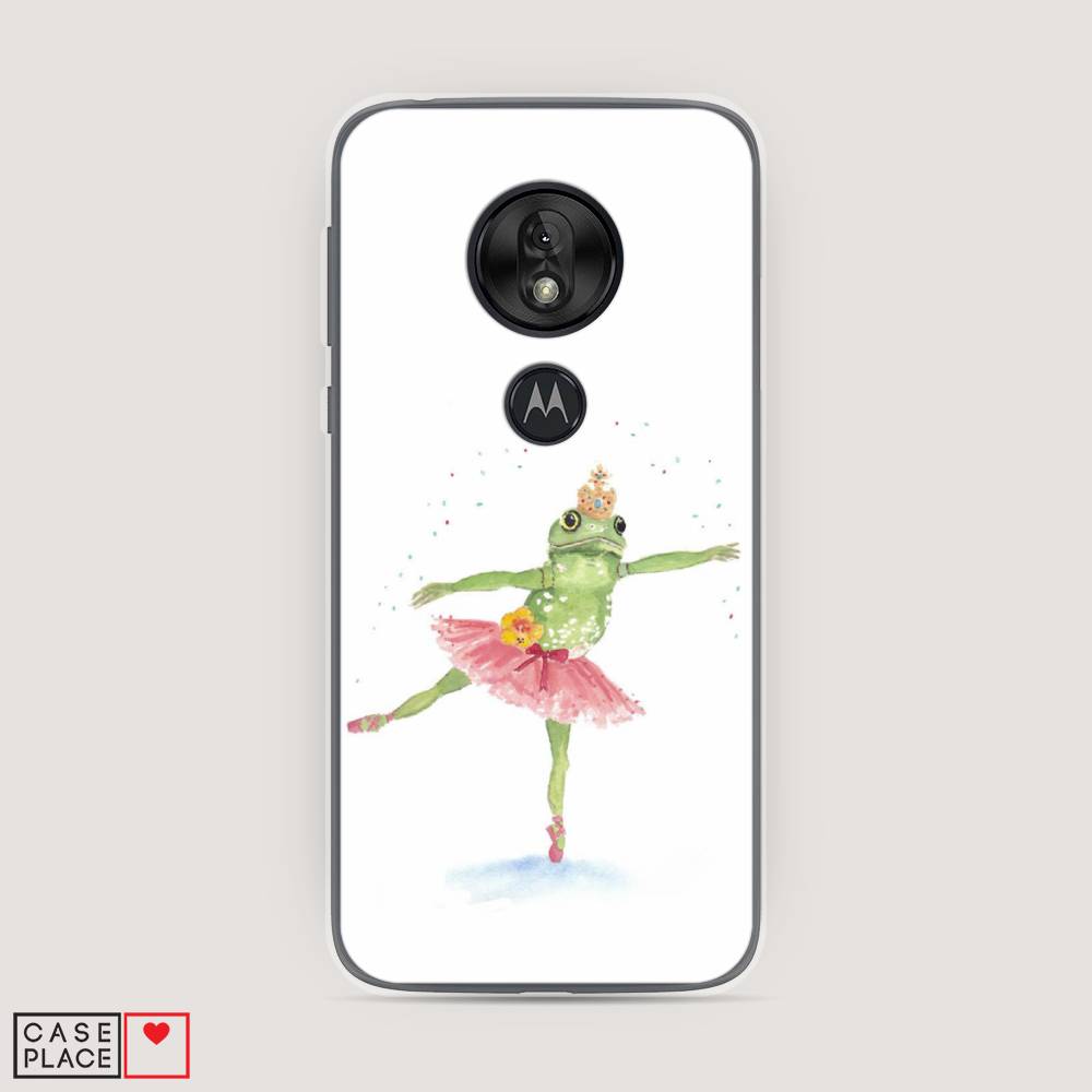 

Чехол на Motorola Moto G7 Play "Лягушка-балерина", Зеленый, 241250-4