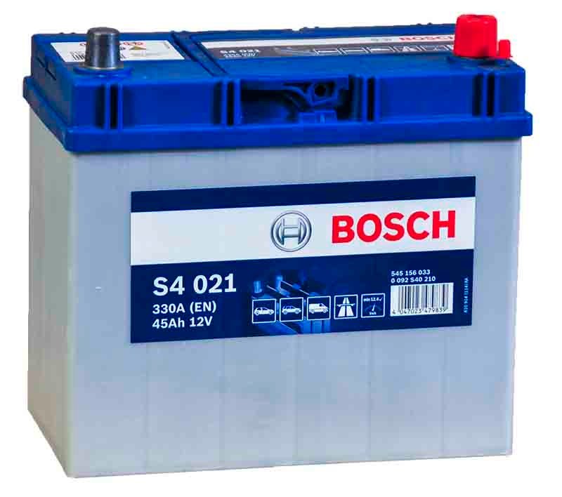 Аккумулятор Bosch Asia Silver S4021 45 А/ч 330 A обр. пол. Азия авто (238x129x227)