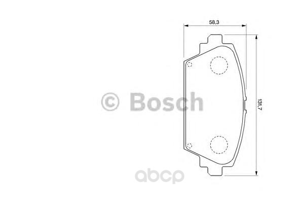 

Тормозные колодки Bosch передние дисковые 986424791