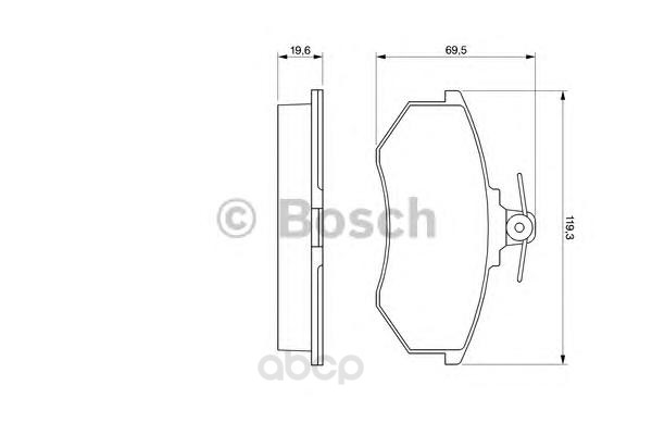 

Колодки Audi 100 82-90 С Датчиком Износа Wva20669 Bosch 0986466700