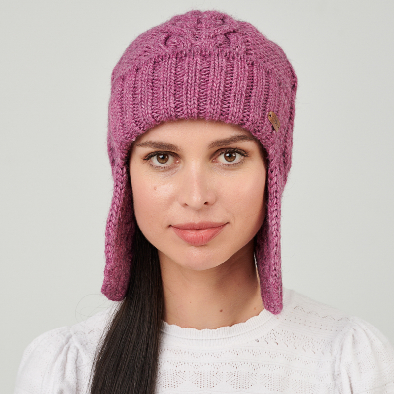 

Шапка ушанка женская Flioraj 386FJ брусника р.56-58, 386FJ