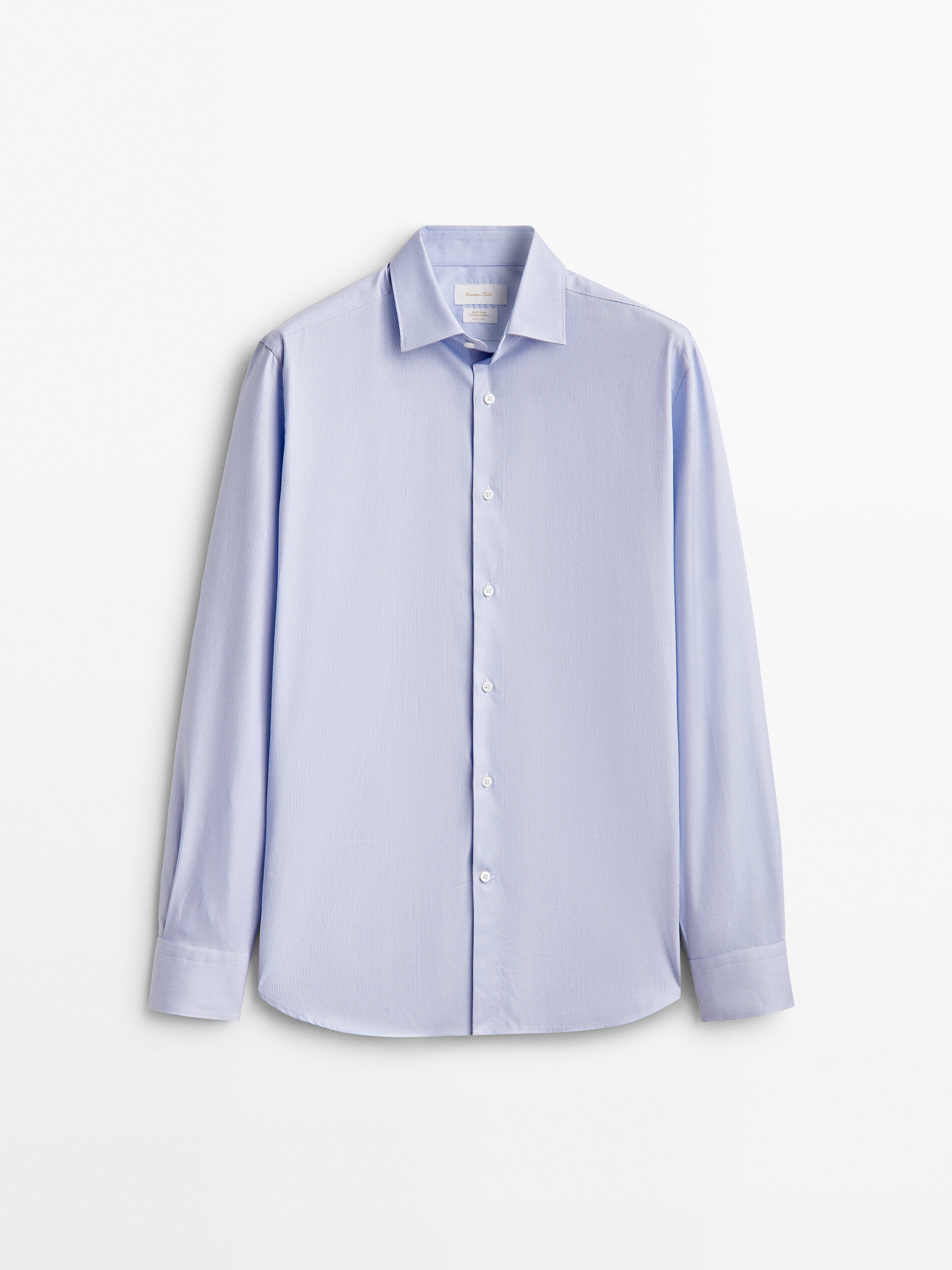 

Рубашка мужская Massimo Dutti 00135360403 голубая 41, 00135360403