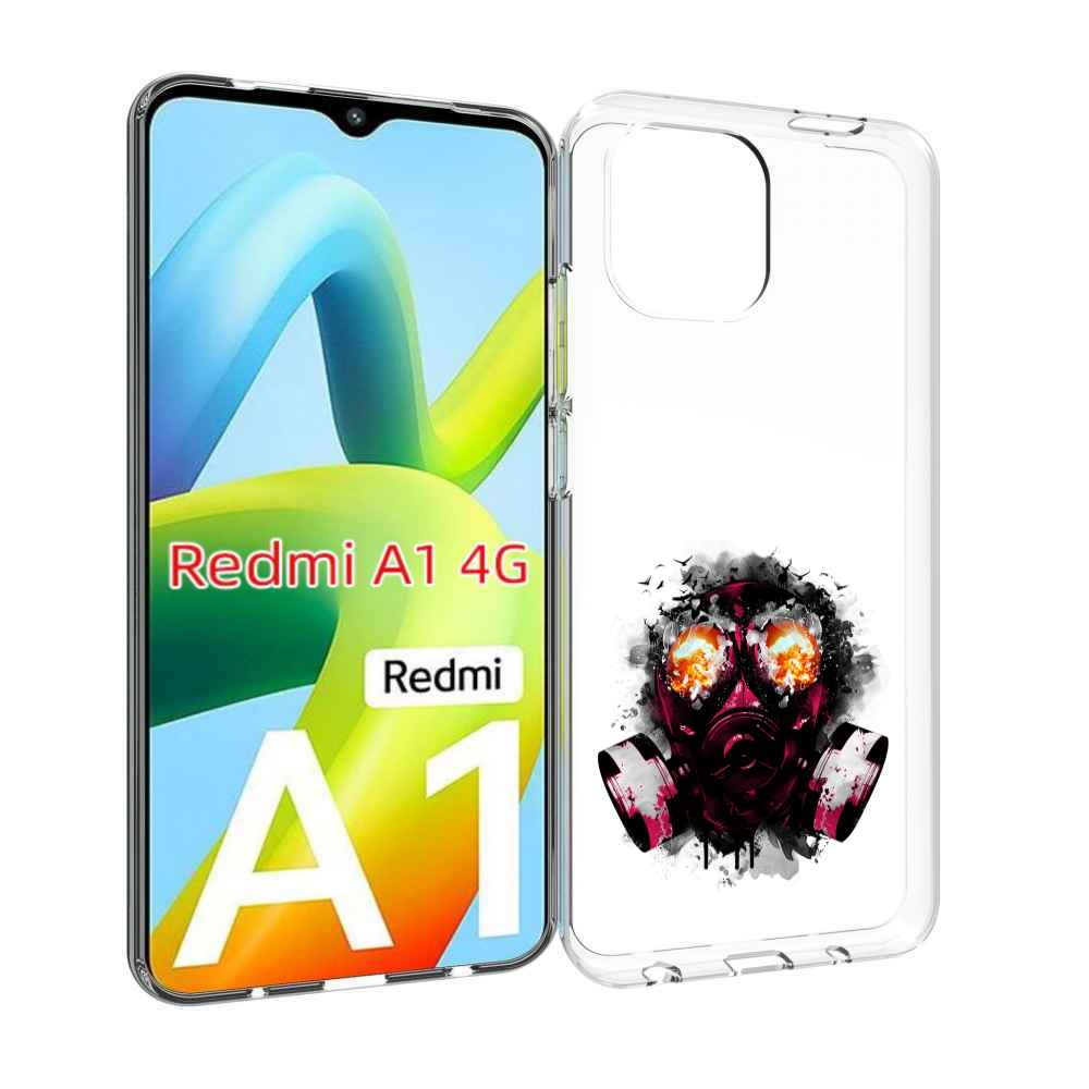 

Чехол Mypads Красный Противогаз Для Xiaomi Redmi A1, Прозрачный, Tocco